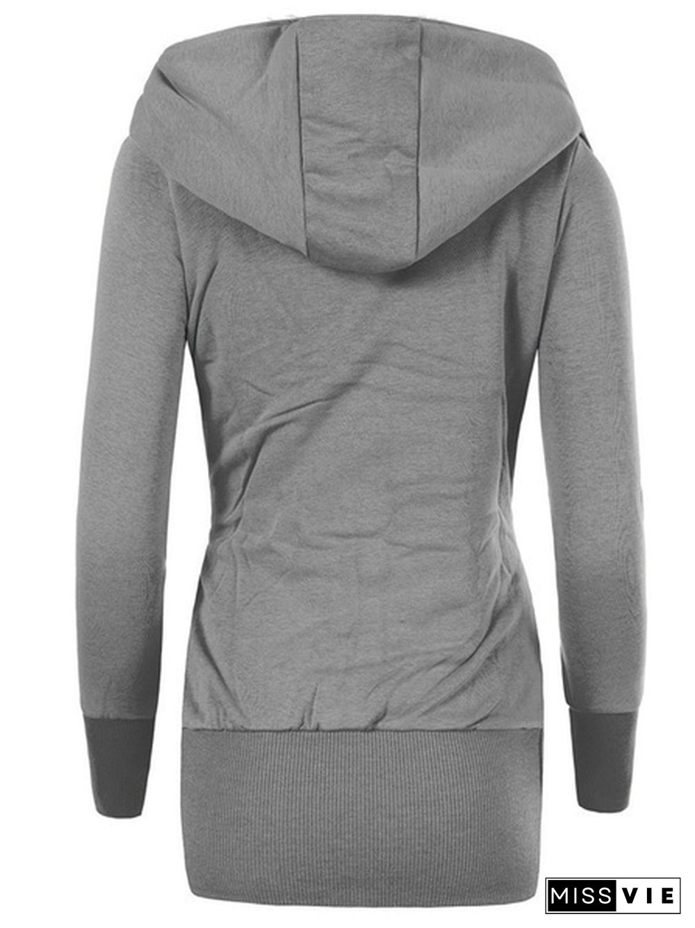 Womens Cotton Sport Hoody Hoodie Sweater Lady's Hooded Pullover Sweatshirt Jumper Coat Jacket