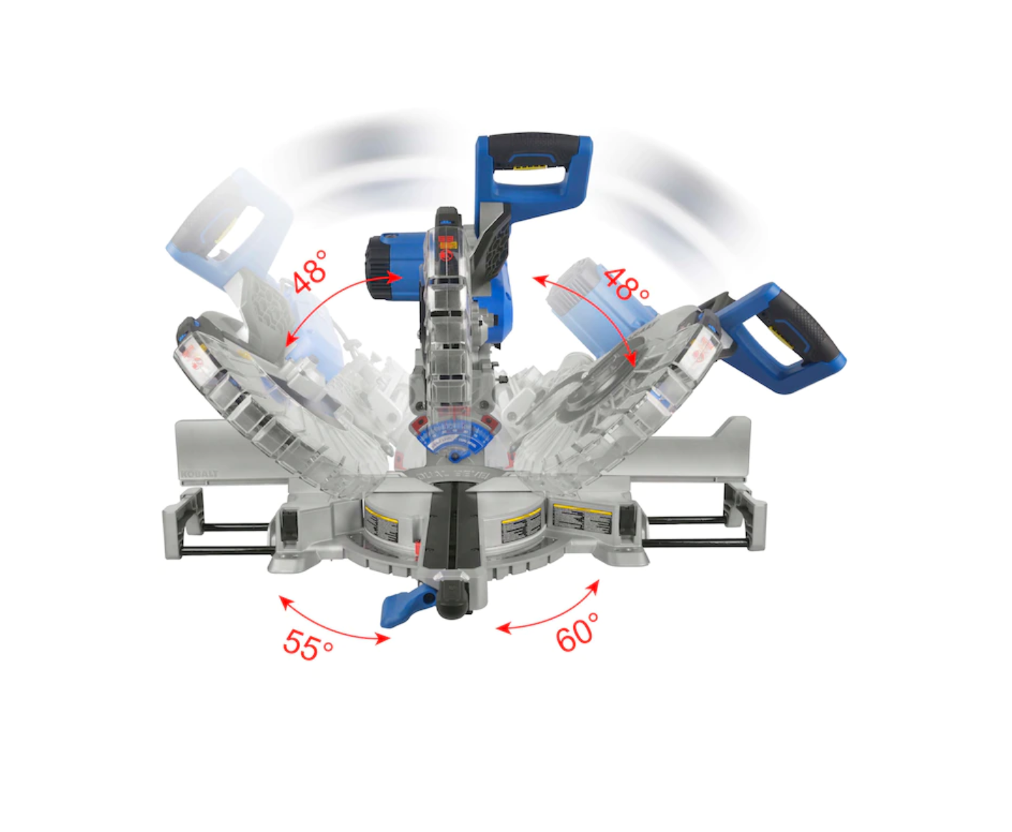 Kobalt 12-in Sliding Miter Saw 12-in 15 Amps Dual Bevel Sliding Compound Corded Miter Saw (SM3017LW)