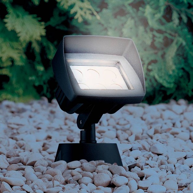 High Black Led Landscape Flood Lights Set Of 2