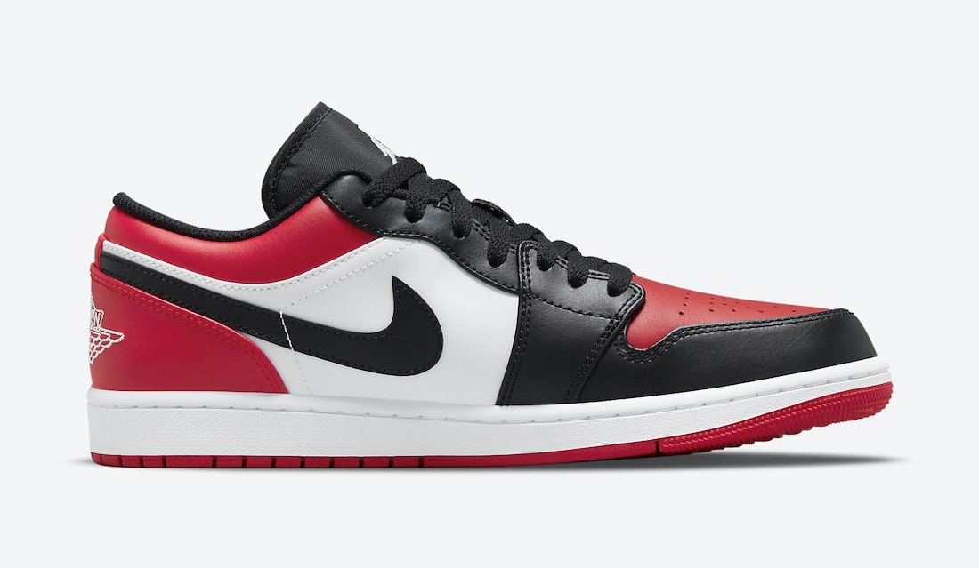 Air Jordan 1 Low 'Bred Toe' 5553558-612