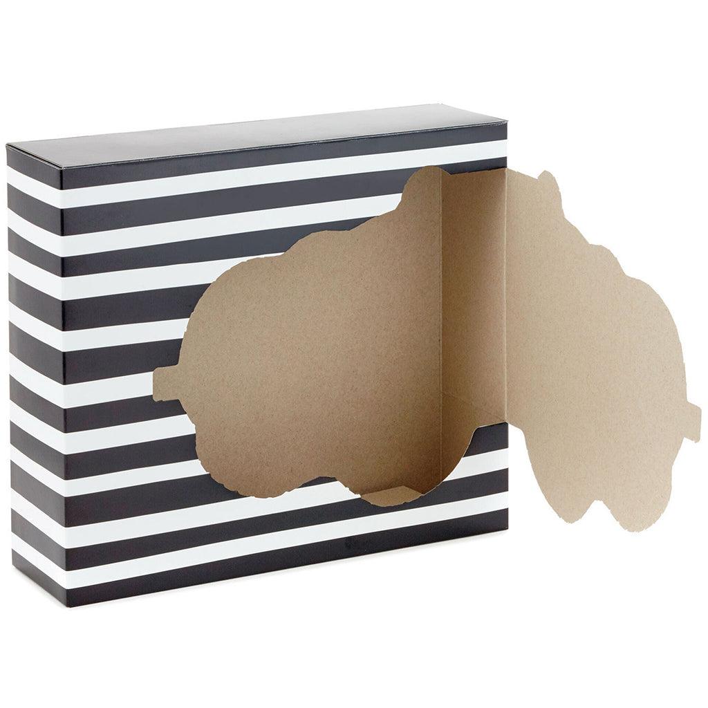 Hallmark  Floral and Stripes Fun-Zip Gift Box