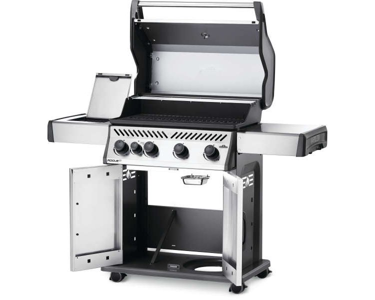 Napoleon Rogue XT 525 Series SIB Stainless Steel Liquid Propane Freestanding Grilland#xA0;With Infrared Side Burner