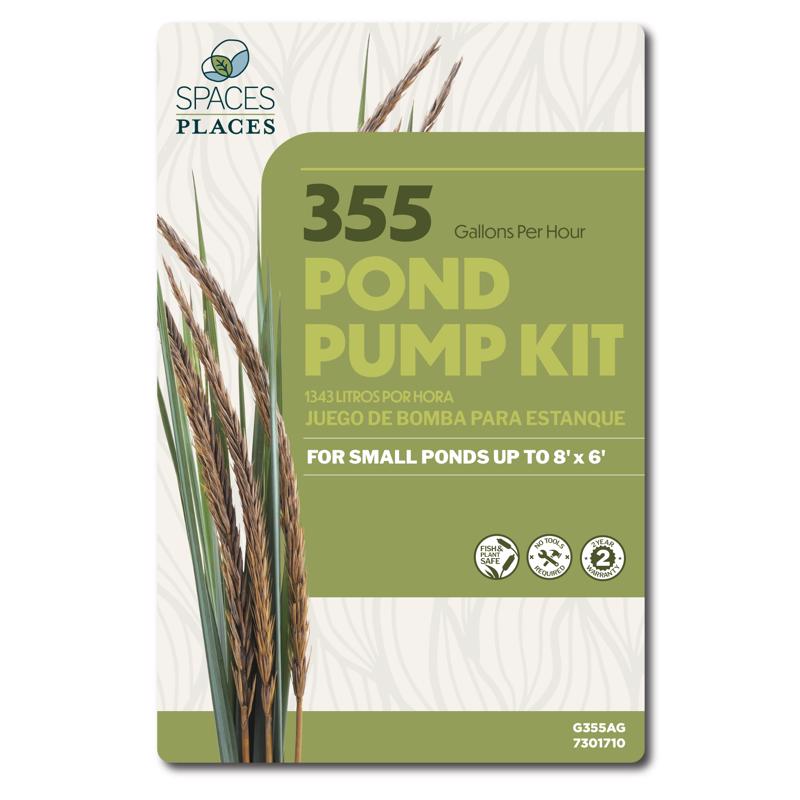 PUMP POND BLACK 355GPH