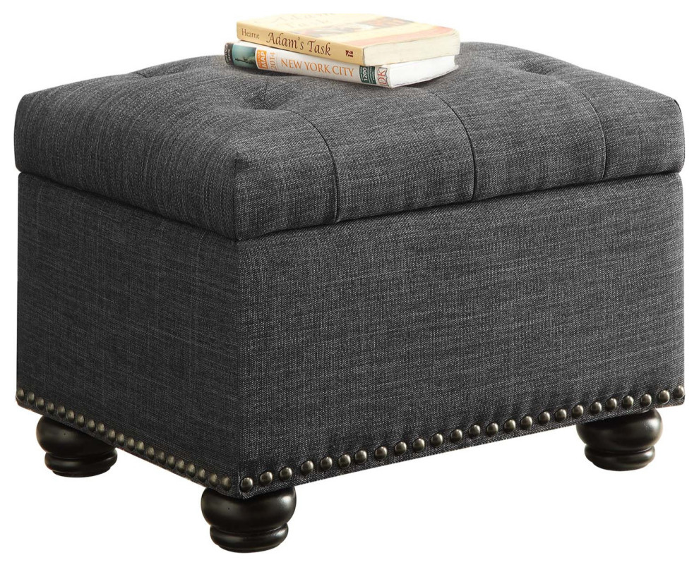 Designs4Comfort 5Th Avenue Storage Ottoman   Traditional   Footstools And Ottomans   by ShopFreely  Houzz