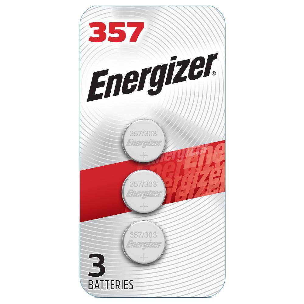 Energizer 357303 Batteries (3-Pack) 1.5V Silver Oxide Button Cell Batteries 357BPZ-3N