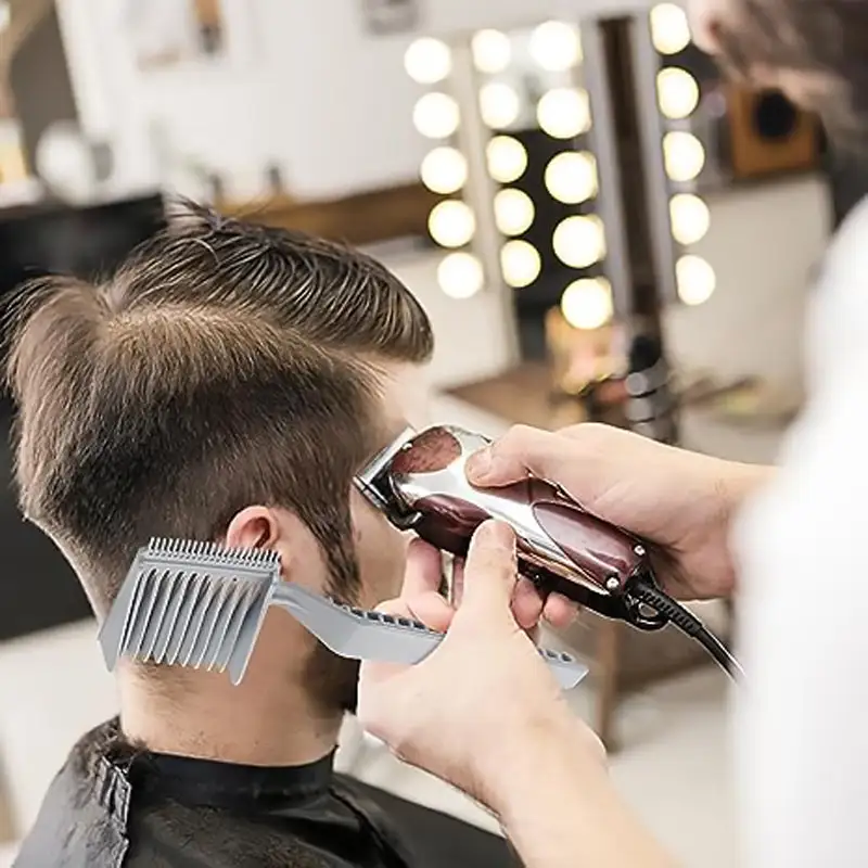 Men's Barber Comb Gradient Comb Oil Head Caliper Comb Long Handle Push