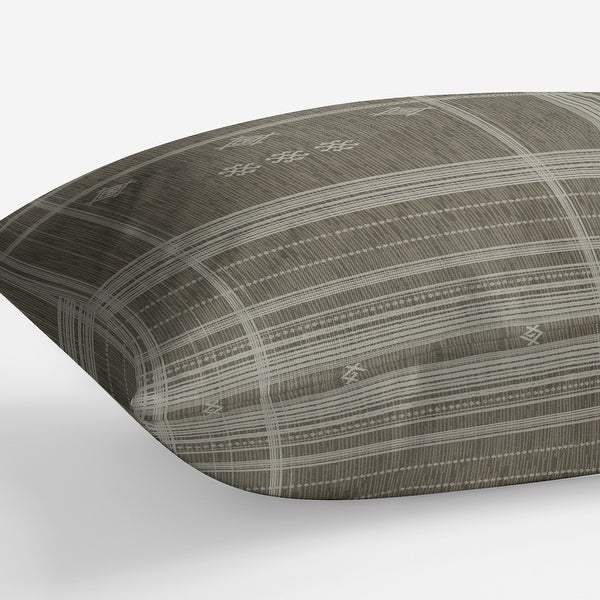 ZINA WOOD Outdoor Lumbar Pillow By Kavka Designs