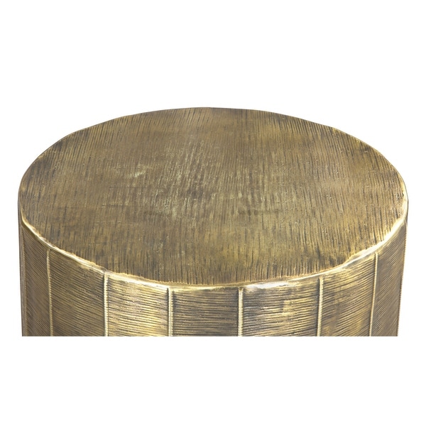 Chris Side Table Antique Brass - 17.9