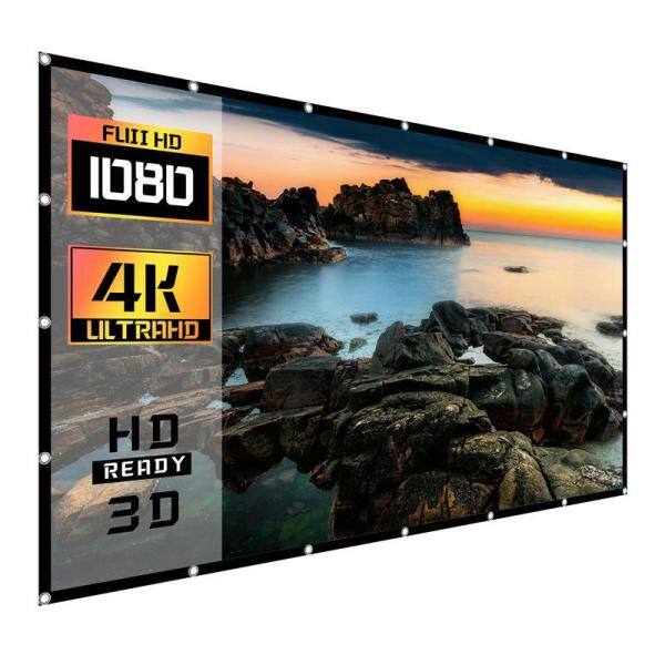 ProHT 120 in. Manual Folding Portable Projection Screen 05364