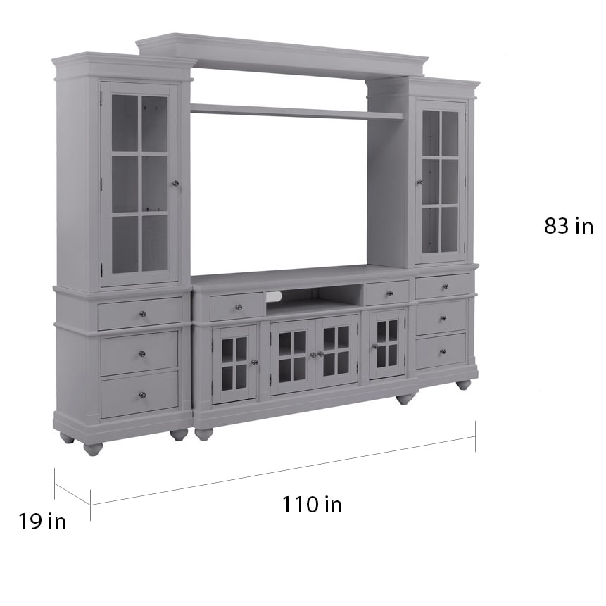 Copper Grove Sankt Light Grey Entertainment Console