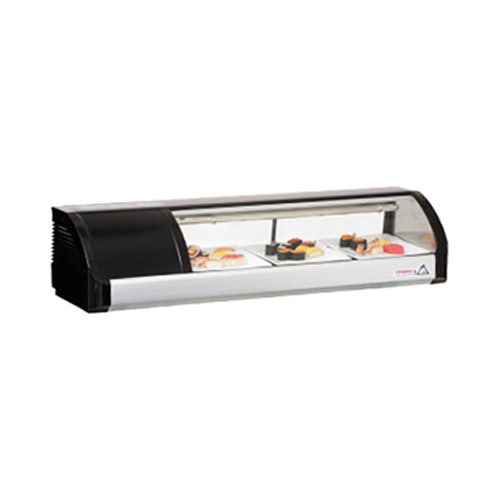 Everest ESC47L Refrigerated Display Case， Countertop， 1.48 Cu. Ft. Cap.