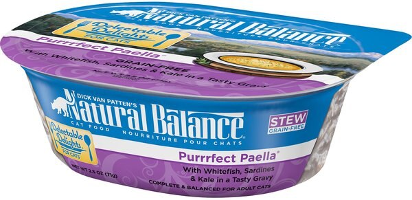 Natural Balance Delectable Delights Purrrfect Paella Stew Grain-Free Wet Cat Food