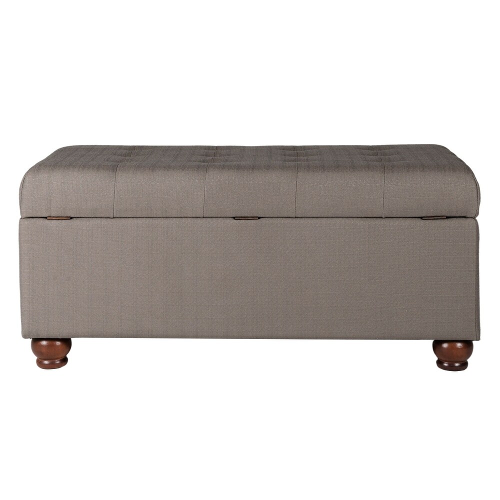 Copper Grove Sororia Grey Tufted Storage Bench