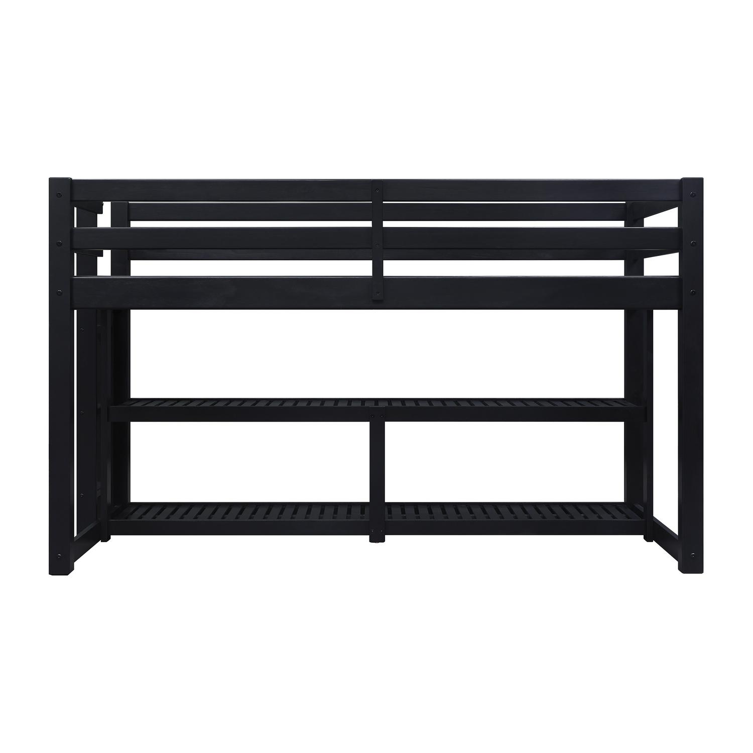 Better Homes and Gardens Greer Twin Loft Storage Bed Black  Crowdfused