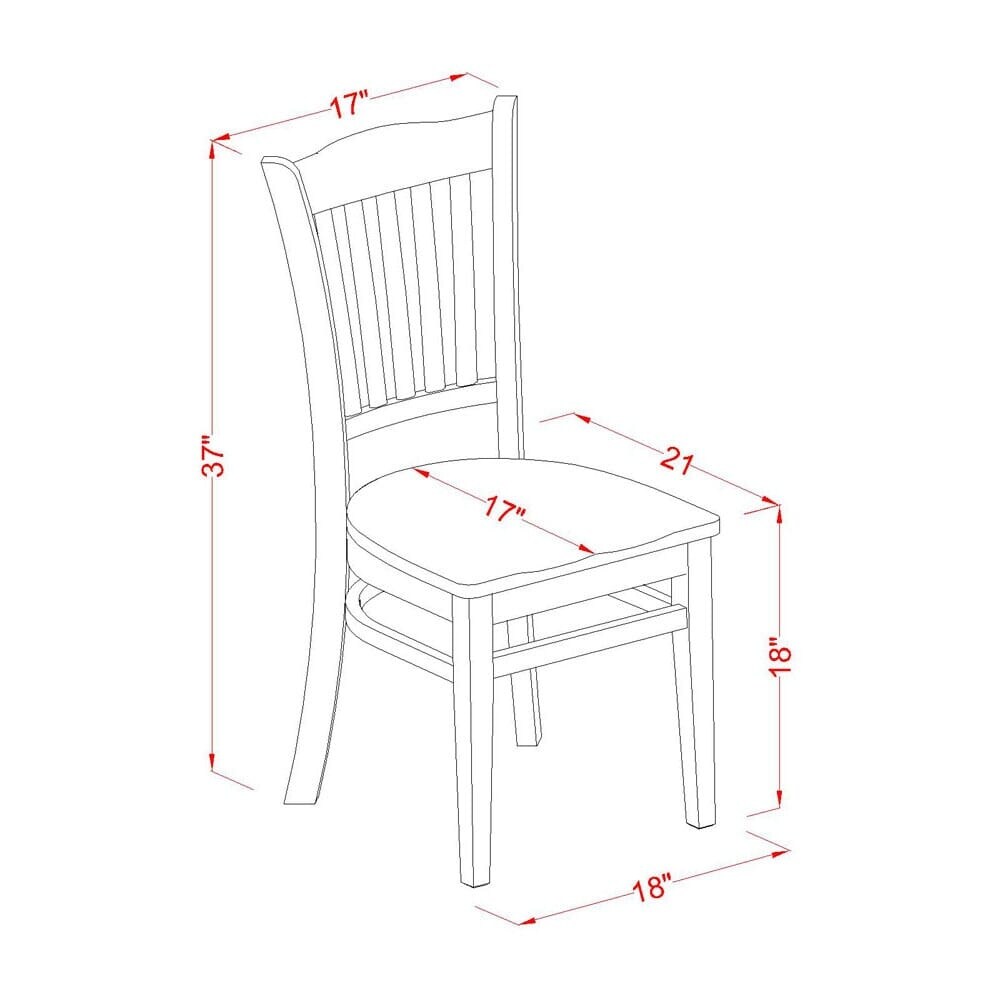 East West Furniture 3 Piece Dining Furniture Set  a Round Dining Table with Pedestal and 2 Wood Seat Chairs  Black   Cherry