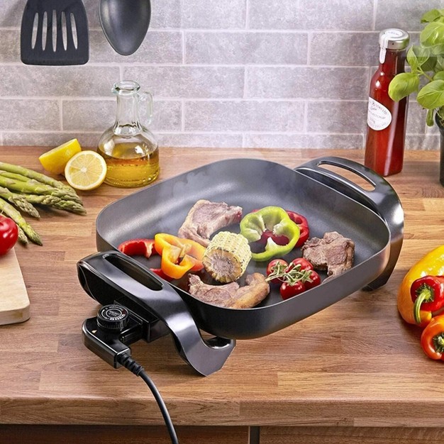 Brentwood 12 In Electric Skillet With Glass Lid