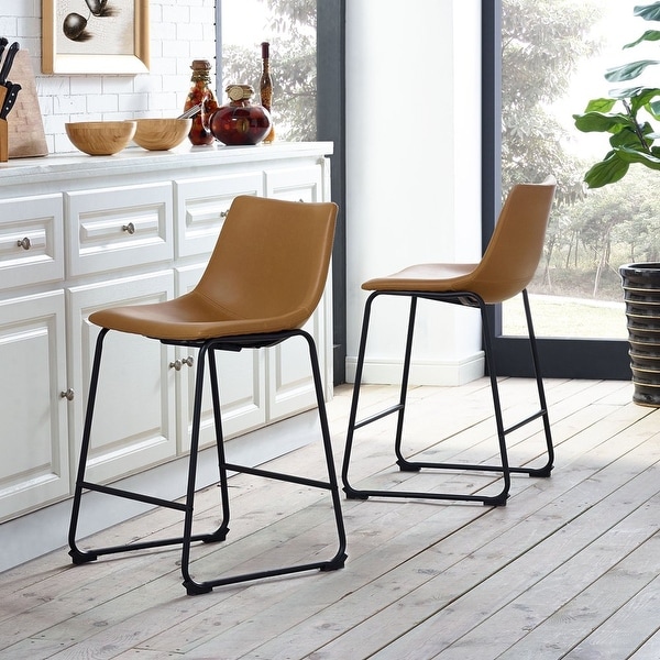 Designs Bar Stool， Black， Set of 2