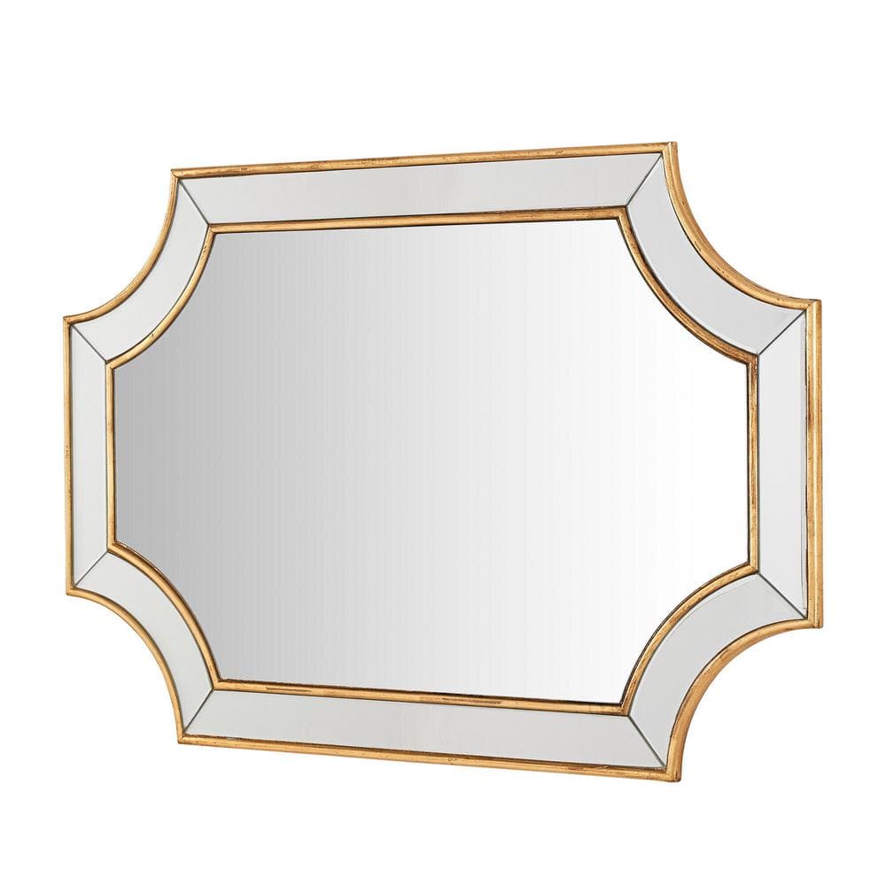 Home Decorators Collection Medium Ornate Gold Beveled Glass Classic Accent Mirror (24 in. H x 35 in. W) H5-MH-239