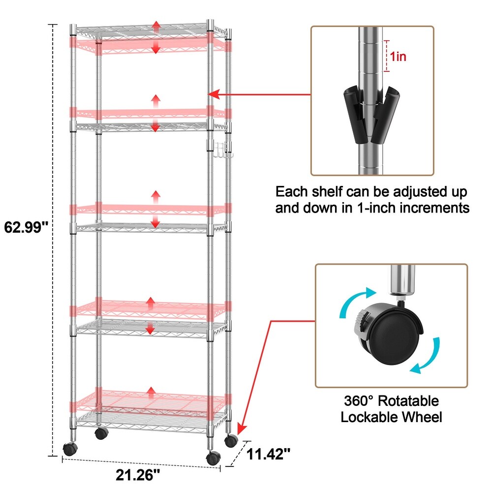 5 Tier Shelf Wire