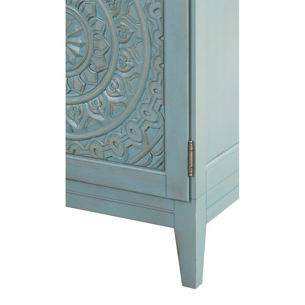 Home Decorators Collection Chennai 25 in. W Linen Cabinet in Blue Wash CIBWL2465