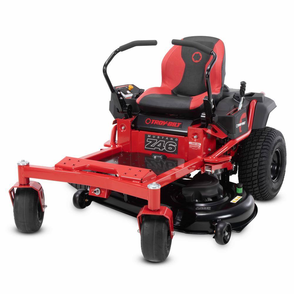 Troy-Bilt Mustang 46 in. 22 HP V-Twin Kohler 7000 Series Engine Dual Hydrostatic Drive Gas Zero Turn Riding Lawn Mower Mustang Z46