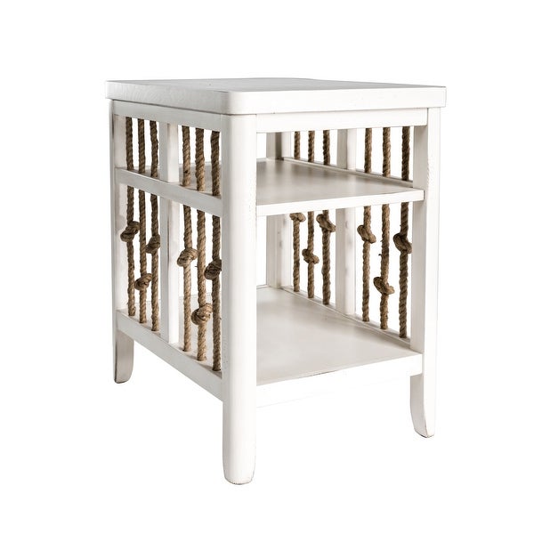 Dockside White Chair Side Table