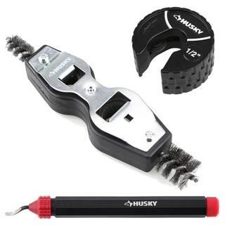 Husky 12 in. Auto Tube Cutter and Cleaning Bundle 410-254-0111