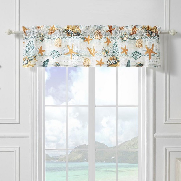 Rod Pocket Window Valance 84 quot X 16 quot Ocean