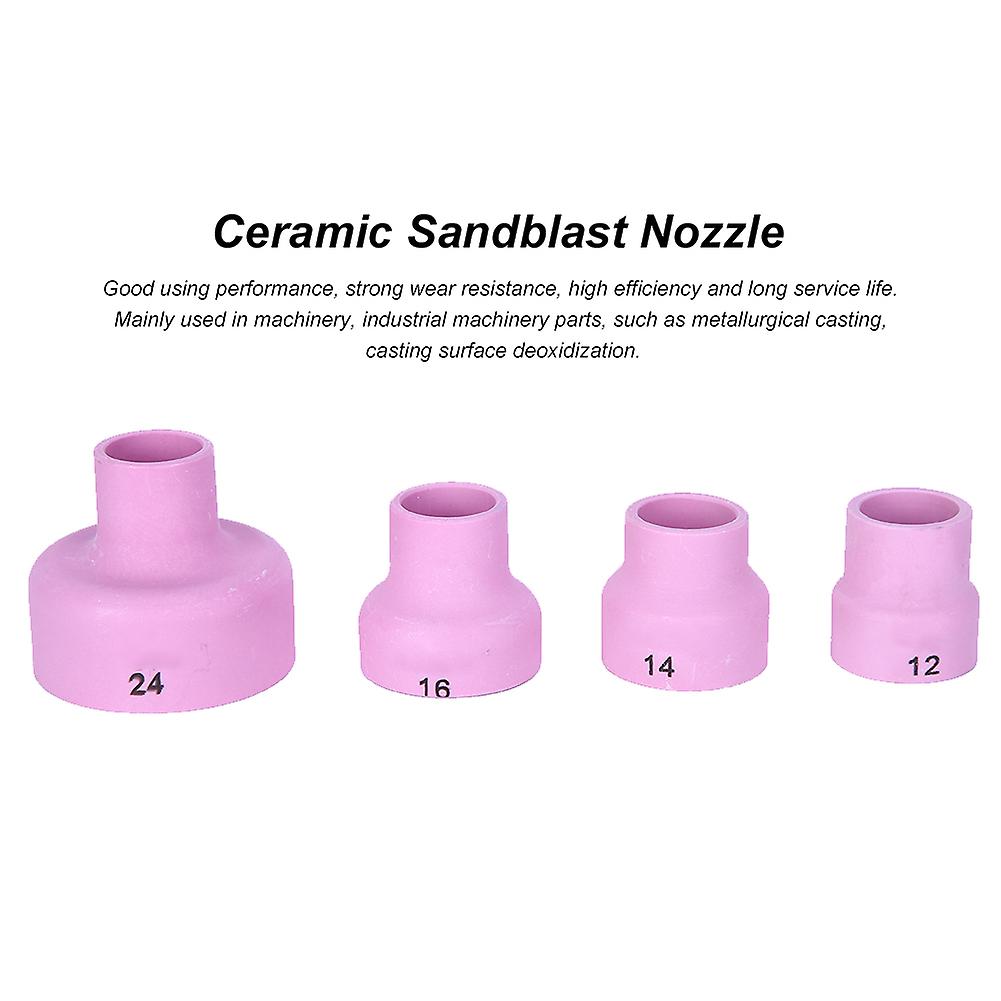 Ceramic Sandblast Nozzle Alumina Sand Blasting Ceramic Nozzle Cups For Welding Equipment - High Temperature Resistance， Durable And Efficient