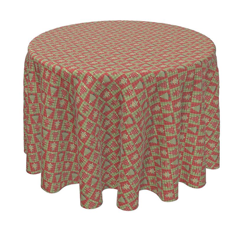 Round Tablecloth， 100% Polyester， 60 Round， Springtime Easter