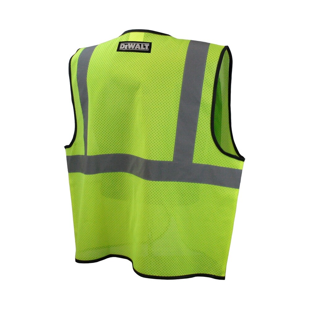 DeWalt Reflective Class 2 Hi Vis Safety Vest Green L