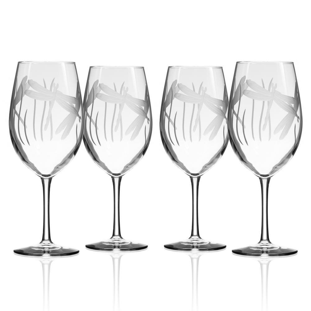 Rolf Glass Dragonfly 18 fl.oz All Purpose Wine Glasses (Set of 4) 206264-S4