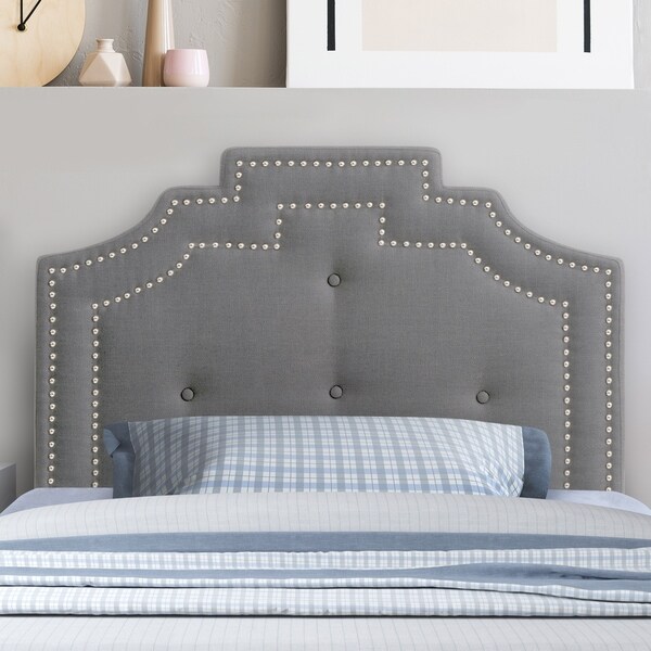 CorLiving Aspen Crown Silhouette Headboard with Button Tufting - Twin/Single - - 28496219