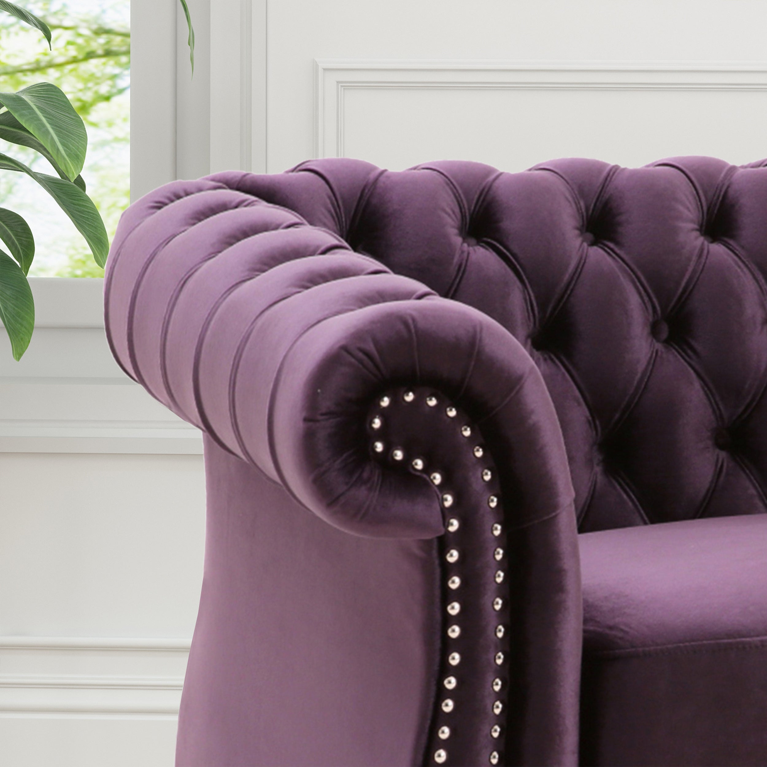 Galilea Chesterfield Velvet Club Chair