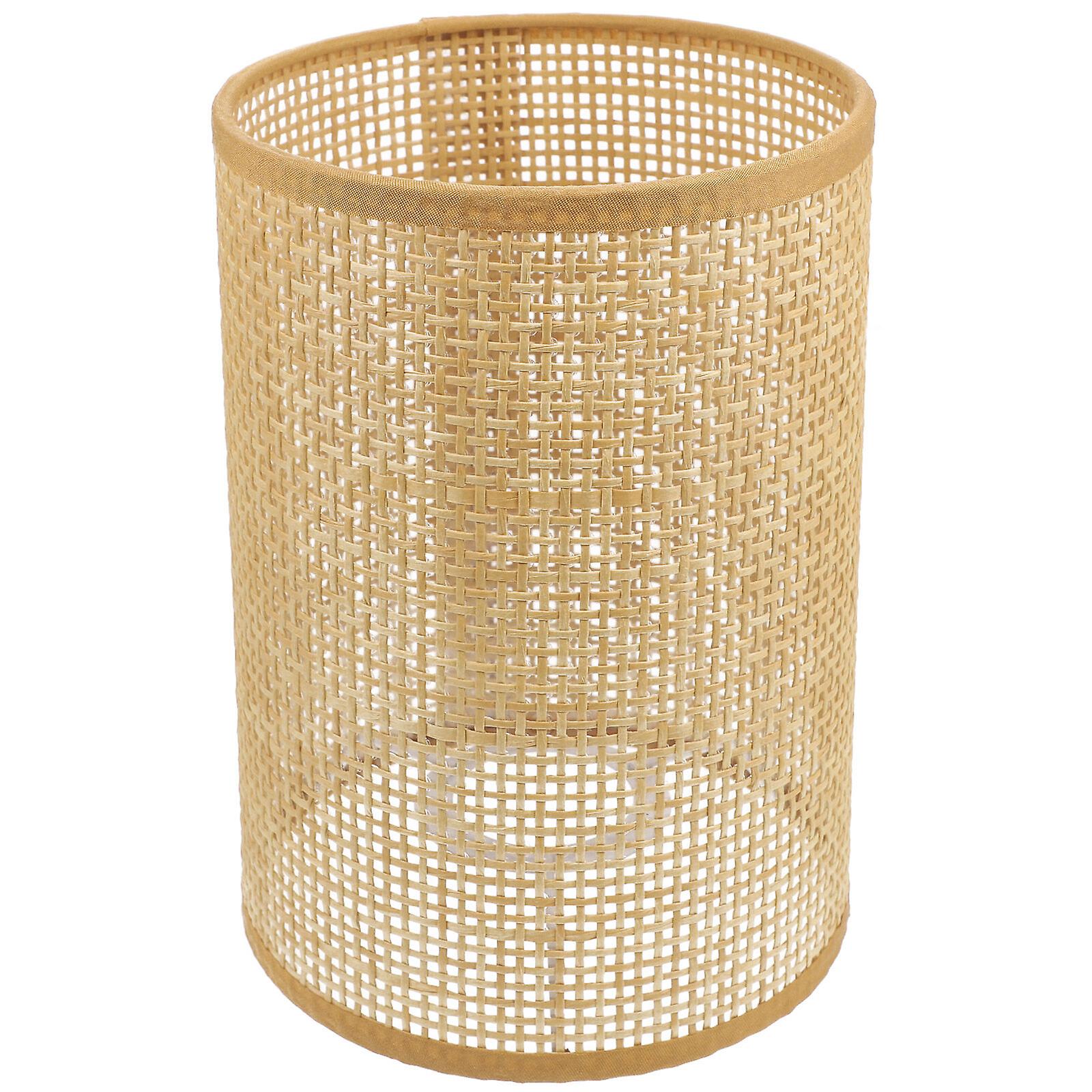 Rustic Rattan Woven Light Cover Desk Lamp Cover Indoor Lamp Shade E27/e14 Lamp Shade