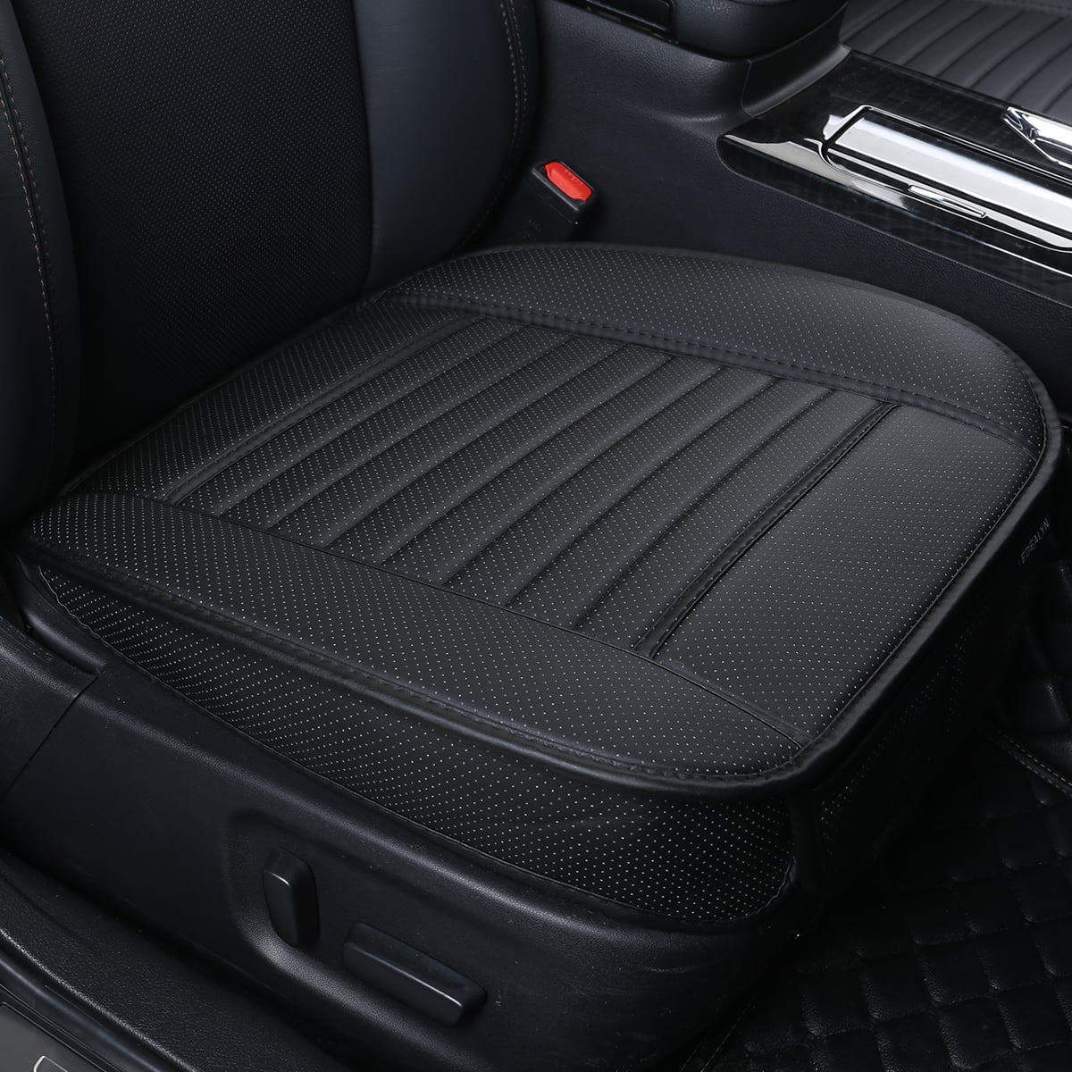 Edealyn F-002 Series Ultra-Luxury PU Leather Vehicle Seat Cover (W20” x D20” and 0.4” in Thickness)， Single Piece