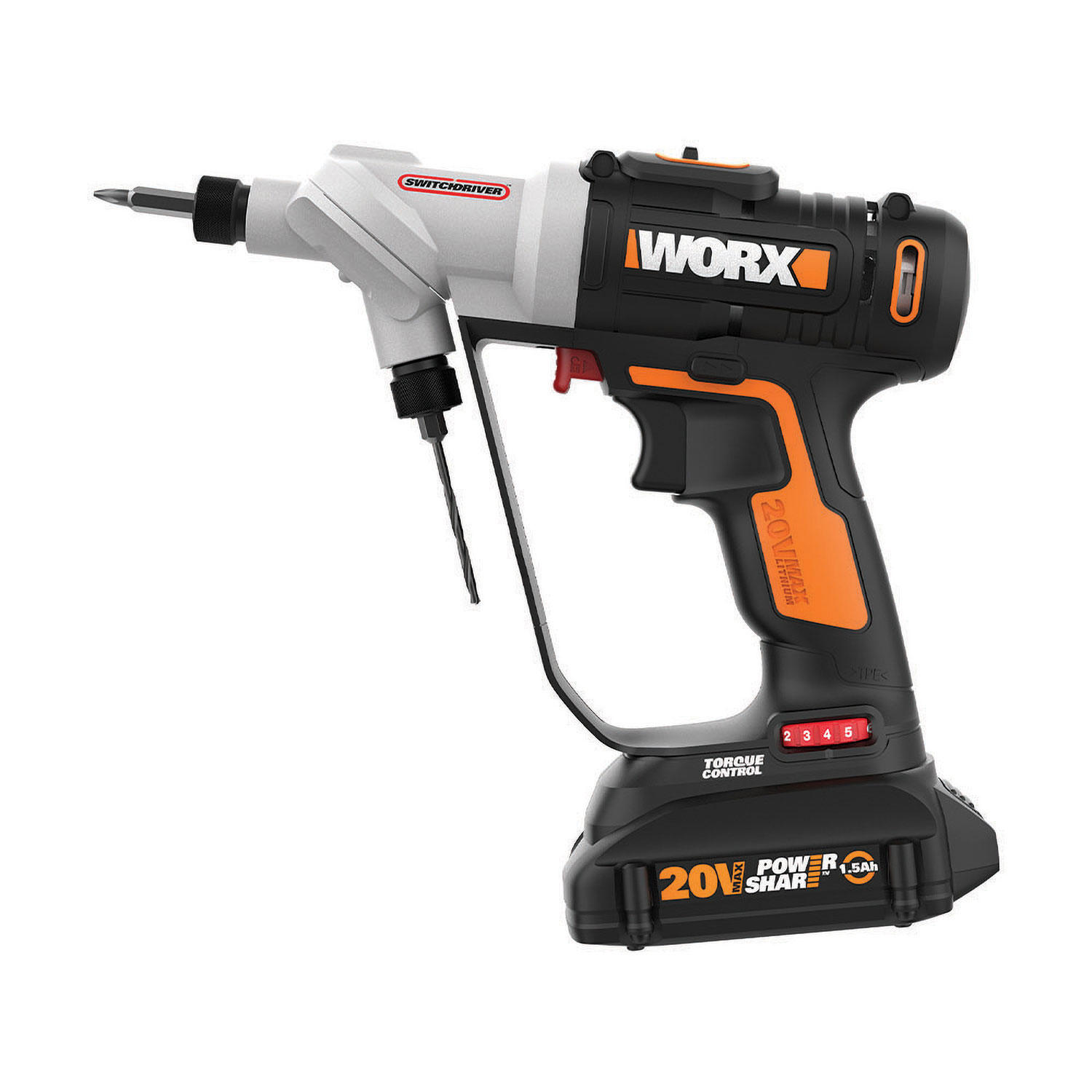 Worx 20V Power Share Switchdriver Cordless Drill with Dual Chucks