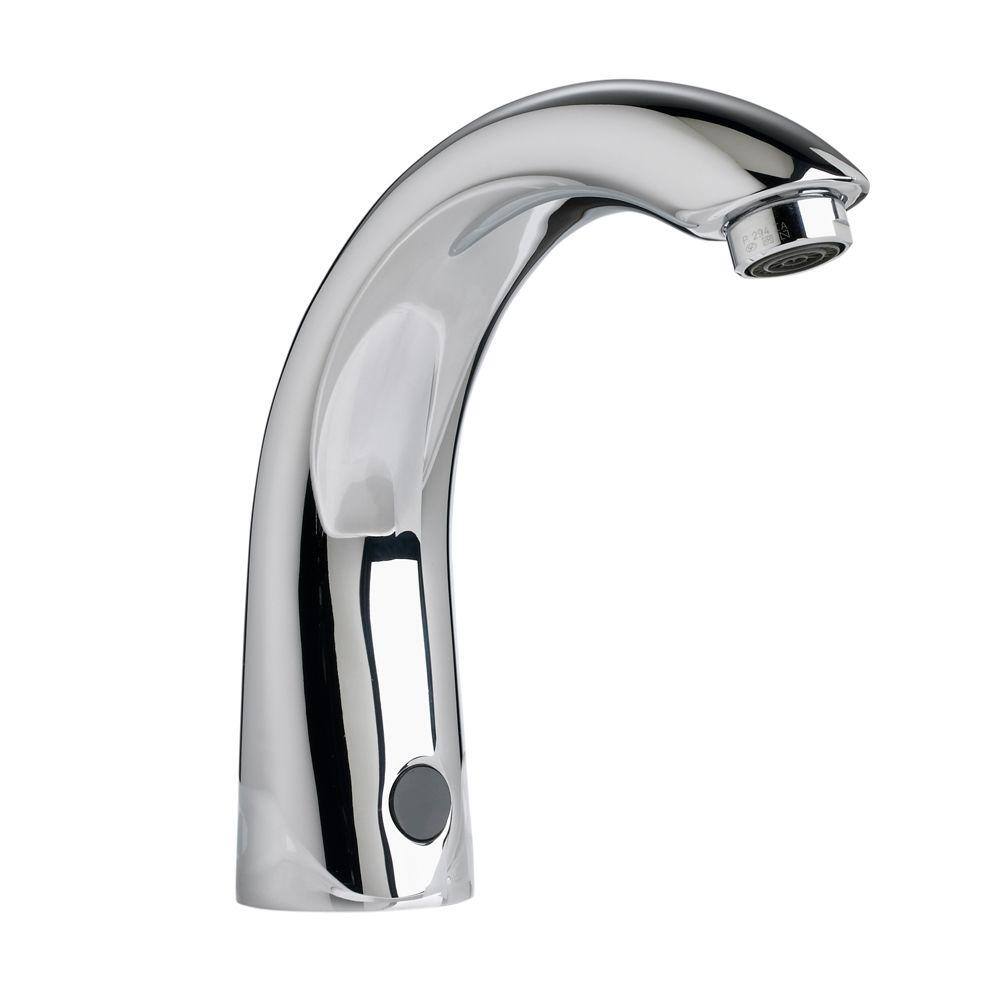 American Standard Selectronic DC-Powered Single Hole Touchless Bathroom Faucet with Cast Spout in Polished Chrome 6055.105.002