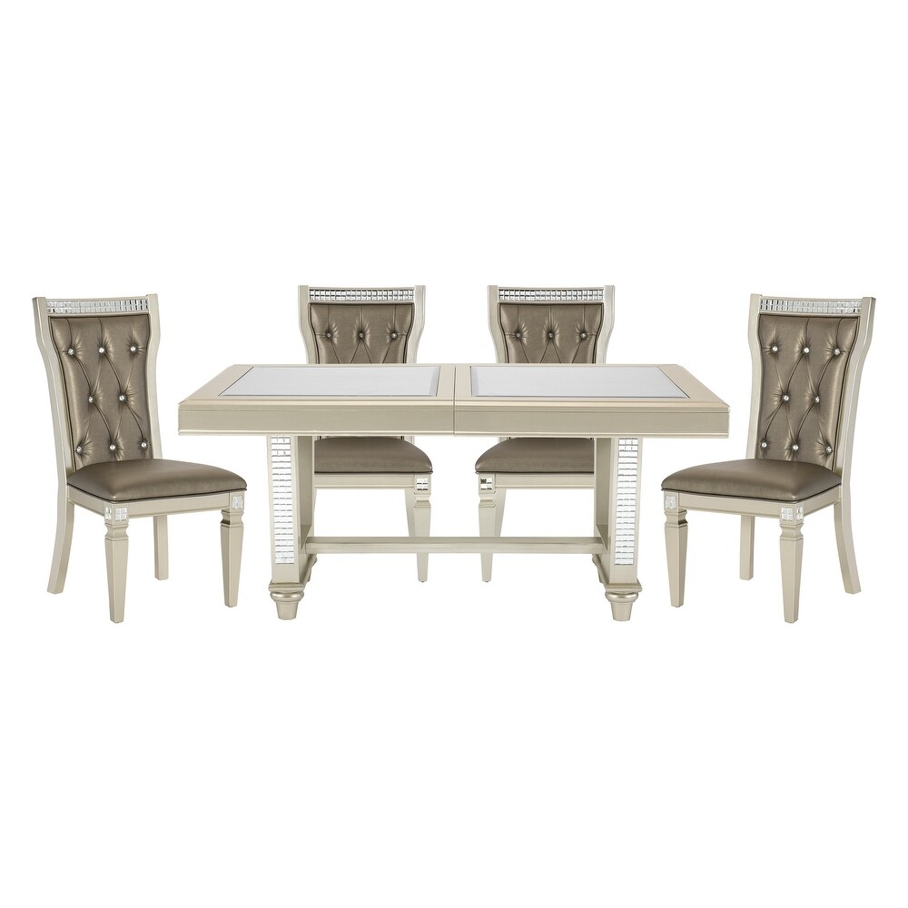 Abene 5 Piece Extendable Dining Set