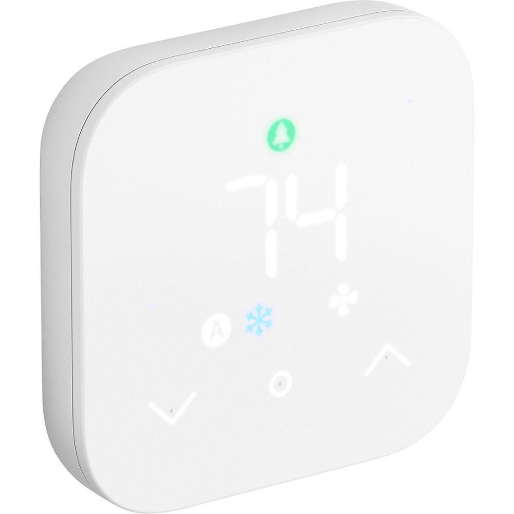 Amazon Smart Thermostat Programmable Wi-Fi Thermostat Works with Alexa White B08J4C8871