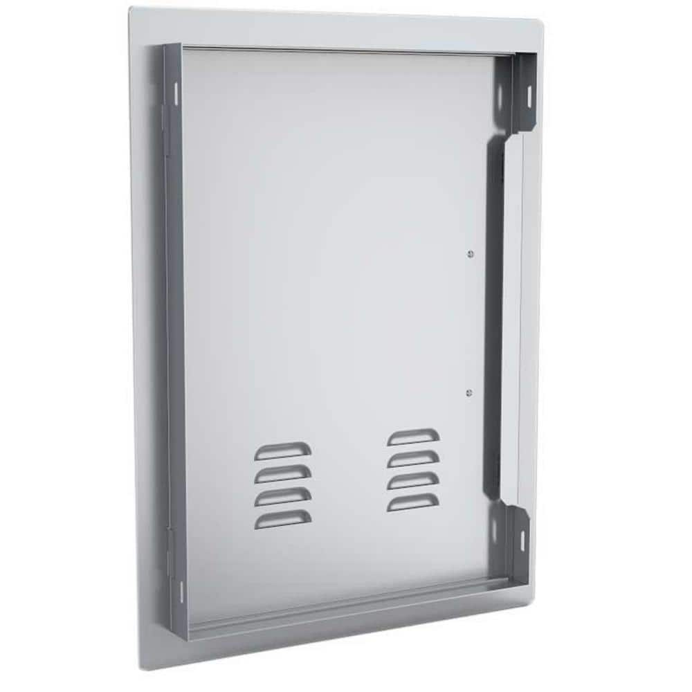 Sunstone Classic Series 17 in. x 24 in. 304 Stainless Steel Vertical Access Door with Vents A-DV1724