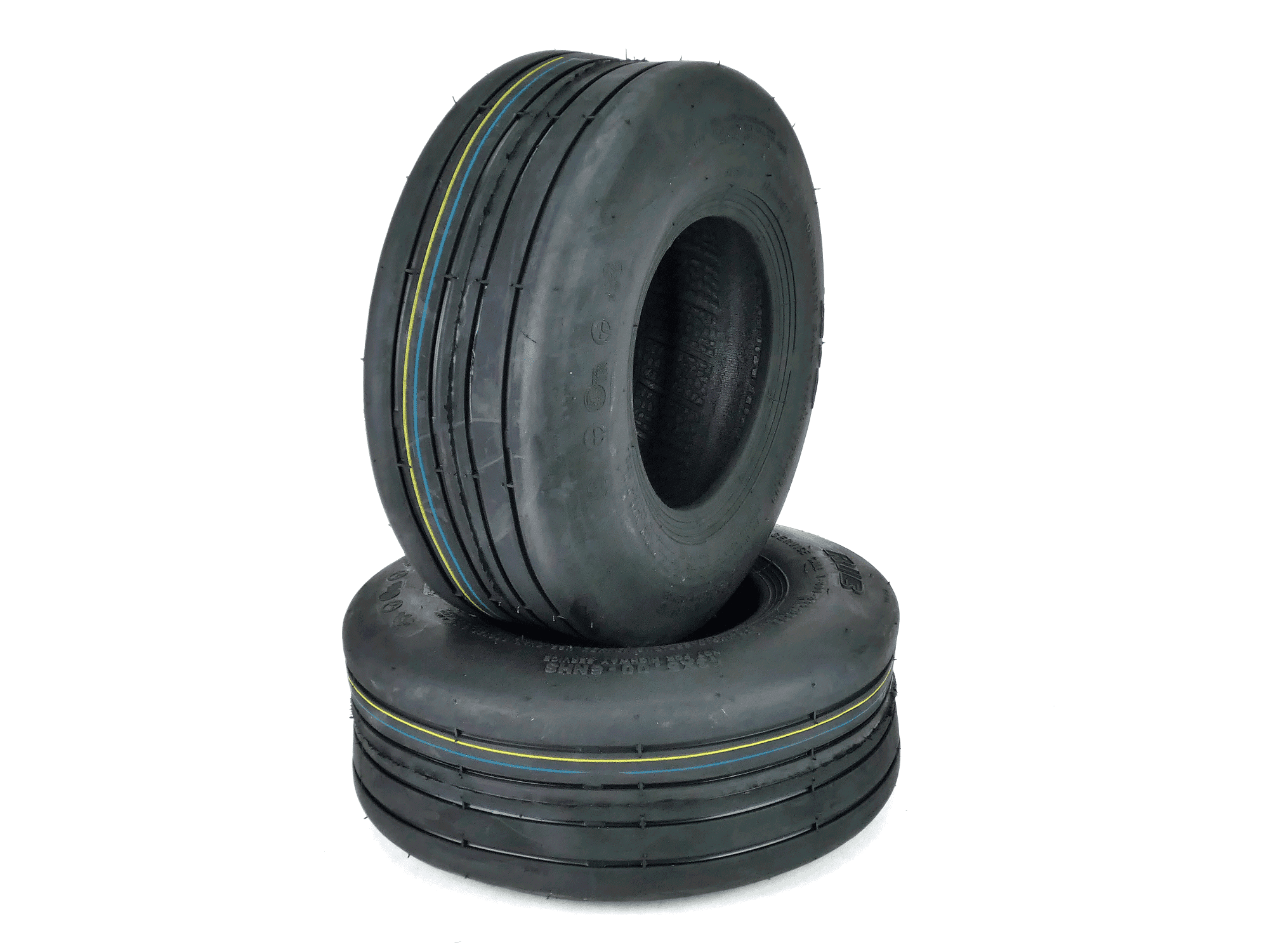 (2) OTR 13x5.00-6 Ribbed Tires 4 Ply Lawn Mower Garden Tractor 13x5x6