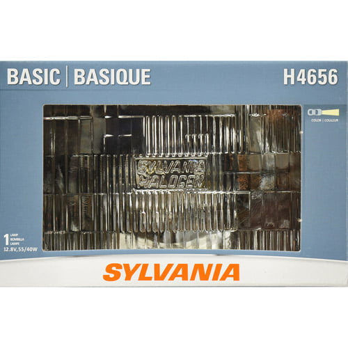 Sylvania H4656 Basic Halogen Sealed Beam Headlight， Contains 1 Bulb