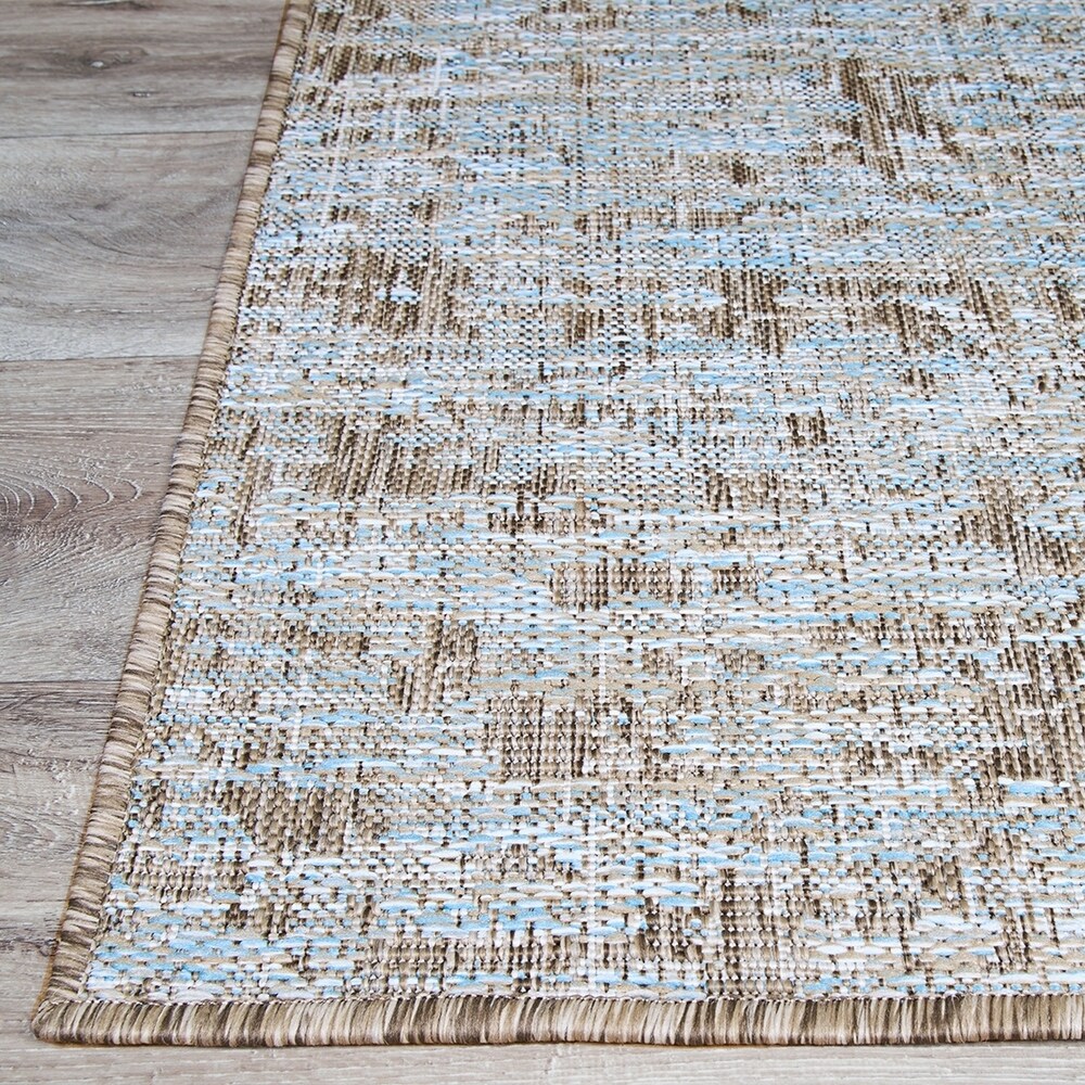 The Curated Nomad Federa Tan Indoor/ Outdoor Area Rug
