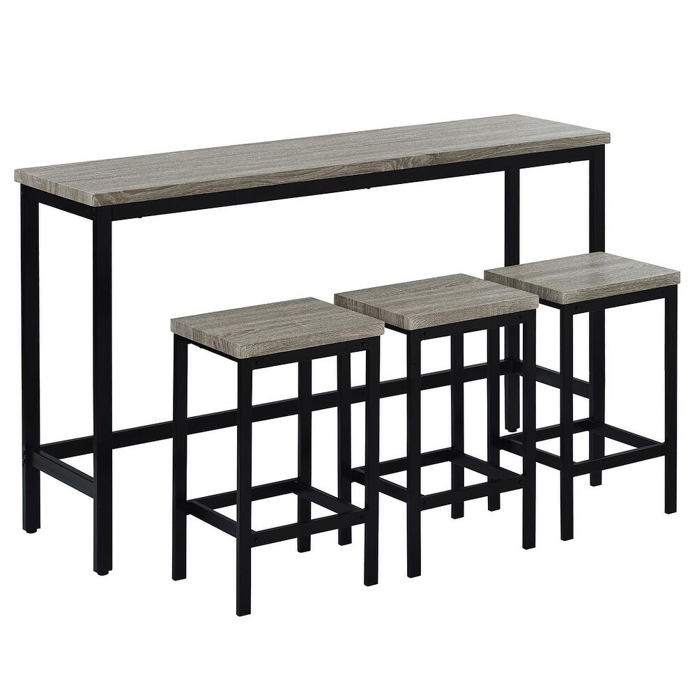 4 Piece Counter Height Dining Table Set   60.2\