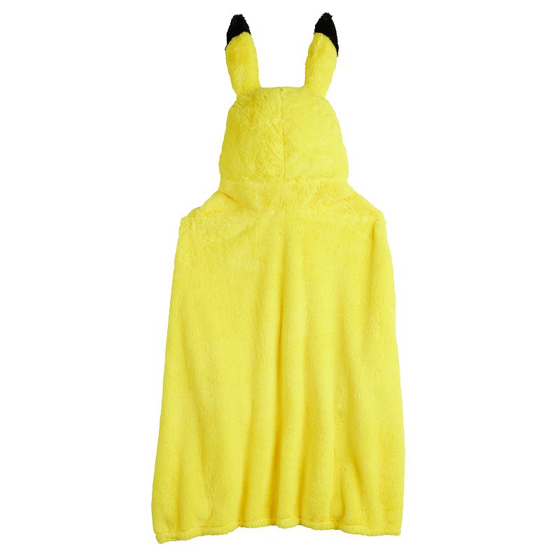 PokĲmon Pikachu Hooded Throw Blanket