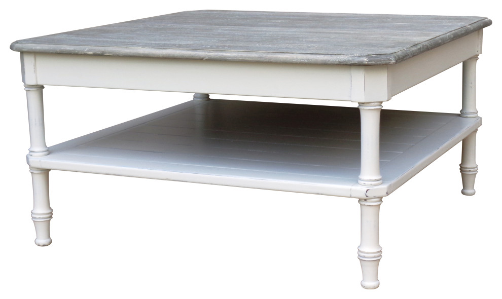 Island Square Coffee Table   Farmhouse   Coffee Tables   by Trade Winds Furniture LLC  Houzz