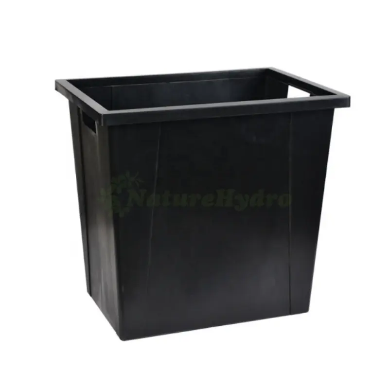 Factory Direct Supplies Black Pot Flower Bucket Wholesale Garden Bucket