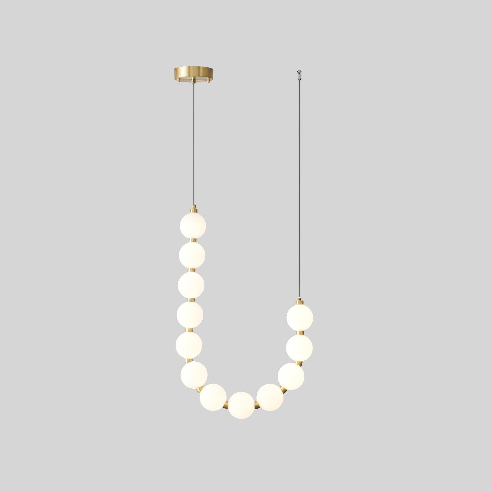 Glass Pearl Necklace Chandelier