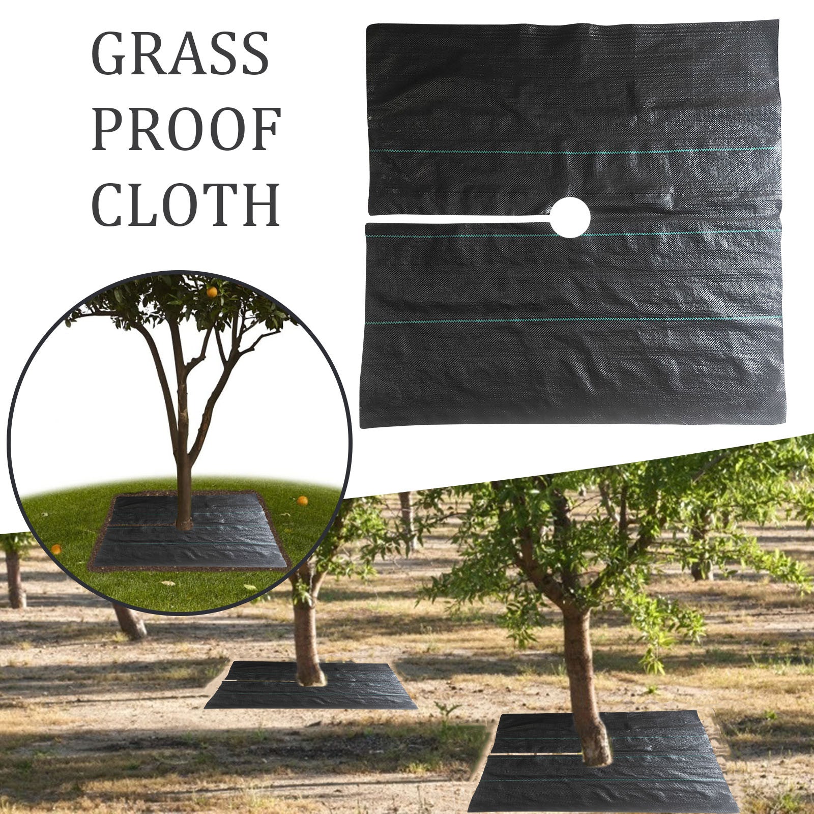 Baofu Weed Barrier Landscape Fabric Heavy Duty Ground Cloth -Driveway Cover Weed Mat for Home